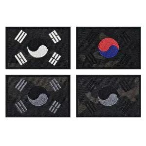 블랙 멀티캠 태극기 패치 와펜 태극기패치 멀티캠패치 멀티캠태극기 태극기와펜