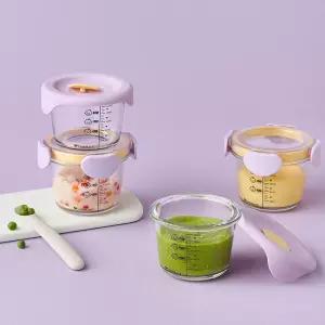 락앤락 리틀럽 디어 이유식용기 원형 260ml 4P 혼합세트