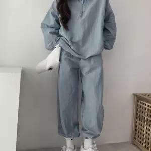(다올)여성 반집업 데일리 세트 봄 여름 가을 무지 디자인