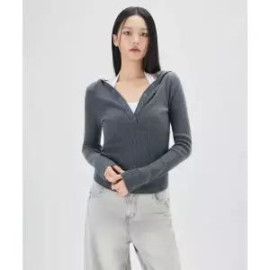 MIXXO 슬림 후드 풀오버_MIWKAG450T