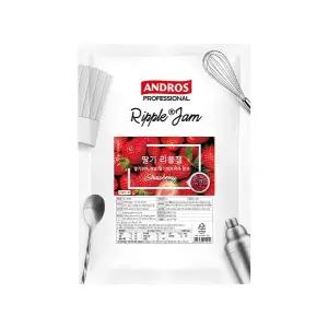 [욜로커피] 앤드로스 딸기 리플잼 1kg 과일 퓨레/토핑