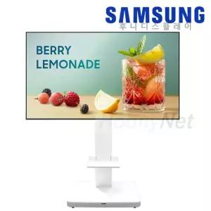 이동식스탠드 설치포함 삼성 LH85BEFHLBFXKR 85인치 비즈니스TV 4K UHD 광고모니터 업소 매장용 화이트색상