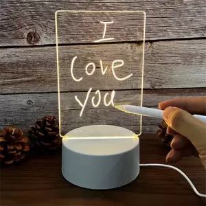 LED 메모보드 아크릴 무드등 USB 감성 조명 무드램프