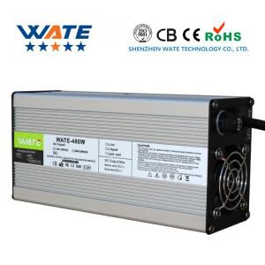 팬 지능 충전기를 가진 36V 10A 리튬 전기 충전기 42V 10A 36Volt 10S 리튬 이온 충전기