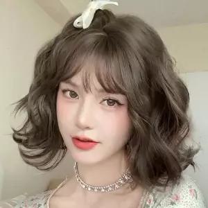 신상오픈런 폰디즈 물결웨이브 단발머리 여성 통가발 데일리