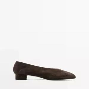 마시모두띠 MASSIMODUTTI2 스플릿 스웨이드 가죽 힐 슈즈