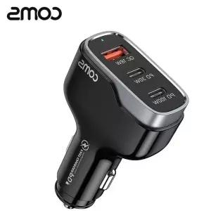 COMS PPS PD 138W 초고속 차량용 시거잭 충전기 3포트 차량용휴대폰충전기 ht+8A05B