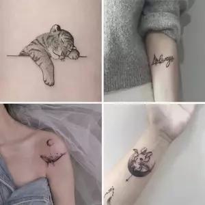 동물 호랑이 고래 토끼 타투 스티커 헤나 문신분장소품 할로윈분장 할로윈