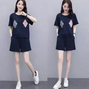 [에이치플러스몰]여름 상하복 여성 트레이닝복 반팔반바지셋트 집에서입는옷