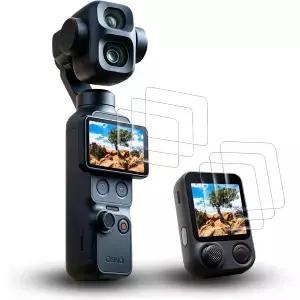 MxSpvce DJI Osmo Pocket 4P 및 FrameTap/DJI Mobile 8P 6개 세트 4 Pro 액세서리 강화유리 스크린 보호