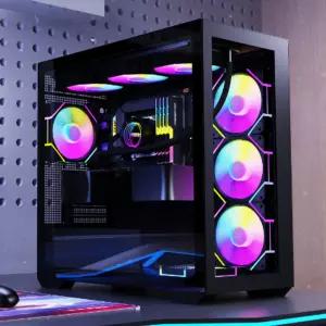 컴퓨터 본체 RGB 쿨링팬 데스크탑 케이스