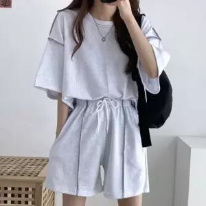 반팔 셋업 루즈핏 운동복 테니스복 러블리 투피스