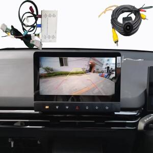 MG4 EV 디코더 용 자동차 AHD 역방향 후면보기 백업 카메라 동적 주차 라인   앤 플레이 지원  센서