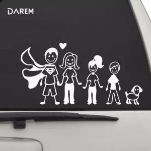 자동차 스티커 가족 차량용 유리 주유구 데칼 DIY 행복한가족