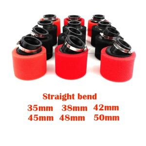 [호환품]35mm 42mm 스트레이트 넥 폼 에어 필터 스폰지 클리너 모페드 스쿠터 먼지 핏 자전거 바이크 오토