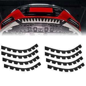 [호환품]8x 자동차 범퍼 가드 안티 스크래치 키트 긁힌 자국 보호 스키드 플레이트 DIY 35x2.8cm 앞 립 충
