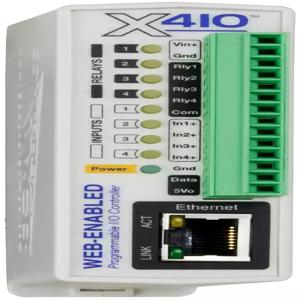 X 410 산업용 웹 지원 컨트롤러 릴레이 4 지털 입력 온도 습도 모니터 9 28 VDC