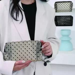 사각 소품 정리 가방 화장품 메쉬 파우치 정리파우치 디자인