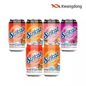 [본사직영] 썬키스트 소다 355ml 6종 택1 / 자몽 오렌지 복숭아레몬 자두자몽
