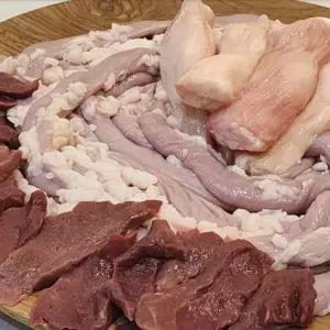 한우 곱창 세트 염통 대창 1kg