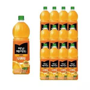 [하프클럽/셀러허브 식품]미닛메이드 프루티 오렌지 1.5L 12개