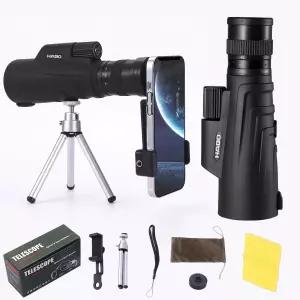 TOPMOX 10-30배 고성능 망원경 단망경 고배율 30cm 삼각대 포함 스마트폰 호환 콘서트 등산용