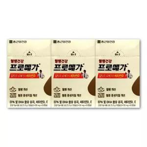 종근당건강 프로메가 알티지 오메가3 비타민D 430mg X 60캡슐 3박스 rTG