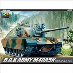 아카데미과학 대한민국 육군 주력 전차 M48A5K 프라모델 구동 모터 포함 E84FF