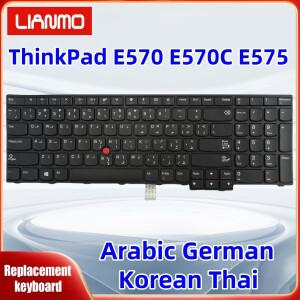 레노버 씽크패드 E570 01AX144 01AX224용 아랍어/독일어//태국어 노트북 키보드