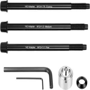 BGQG 12x142mm 스루 액슬 어댑터 Wahoo KICKR SNAP 트레이너 x 자전거용 고강도 완전 설치 키트 호환