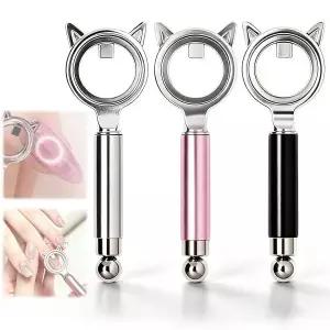 3개입 고양이 귀 모양 못용 눈 자석 도구 DIY 초보자 및 아티스트를 위한 휴대용 아트