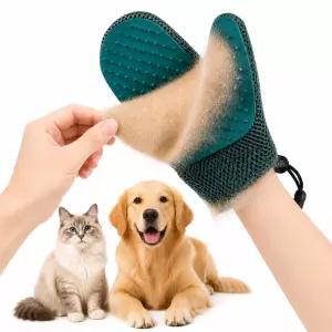 반려동물 털 제거 장갑 2-in-1 고양이·강아지 미용 천 소재 제거기 양면 디자인 및 부드러운 TPE 통기성