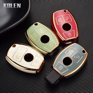 [호환품]도금 TPU 자동차 키 케이스 쉘 커버 Fob 메르세데스 벤츠 호환 CLA GLA GLC GLK W176 W463 W251 A