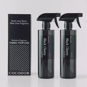 코코도르 대용량 섬유탈취제 룸스프레이 침구 정전기방지 블랙체리, 500ml, 2개