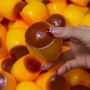 카라멜 푸딩 바삭하고 부드러운 피젯 토이 빌딩 블록 필링 무반발 스퀴즈 성인용 감각 스트레스 해소