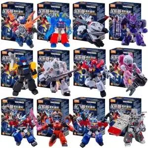 Transformers 빌딩 블록 수비수 버전 Optimus Prime Bumblebee 로봇 만화 변환 컬렉션