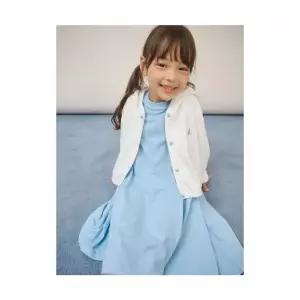빈폴 키즈 BEANPOLE KIDS 여아 저지 반소매 원피스크롭 후드 집업 SET 스카이 블루 (BI5771G01Q) BI5771G0