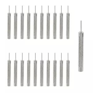 T Tulead 시계 펀치 바늘 밴드 핀 제거기 제조기 수리 도구 링크 제거 0.8mm 팩 20개