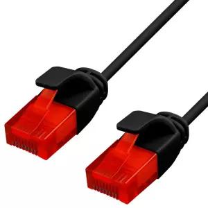 IUN 블랙 CAT.6A UTP 슬림 랜케이블 2M LAN PC 컴퓨터 랜선 인터넷선 통신선 스위칭허브 공유기 CCTV연결