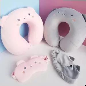 키밍 목쿠션 목베개 안대 귀여운 고양이 낮잠 사무실