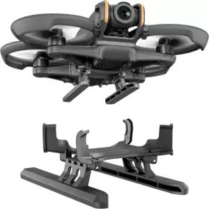 DJI AVATA 2 드론 액세서리용 STARTRC 랜딩 기어 보호용 접이식 확장 레그 키트 검은색