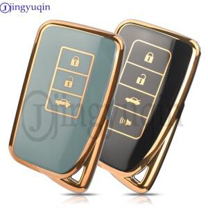 Jingyuqin TPU 자동차 키 케이스 커버 렉서스 호환 NX300 RX350 Es300h Rx450h GS300 GX470 IS250 ES350 LX