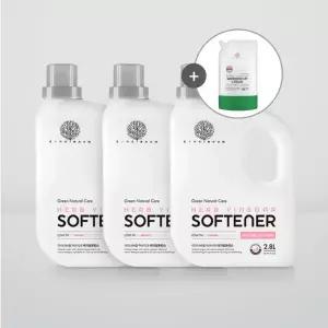 아이너바움 유아 아기 신생아 허브식초 섬유유연제 네이처플라워, 2.8L, 3개