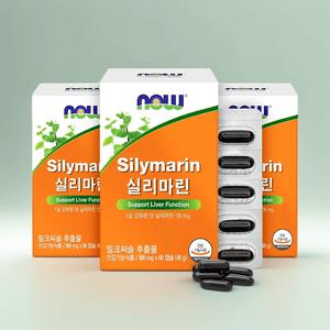 나우푸드 실리마린 밀크씨슬 60캡슐 3박스 6개월분 간건강