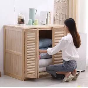 낮은 이불장 키작은 빈티지 장롱 펜션 사물함 이불 원목 장 수납