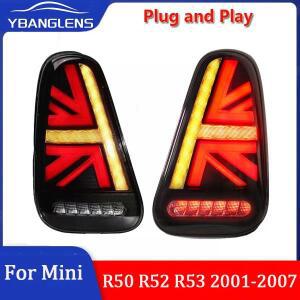 BMW 미니 쿠퍼 R50 R52 R53 2001-2007 용 2pcs LED 테일 라이트 액세서리 수정 된 자동차 유니온 잭 스타일