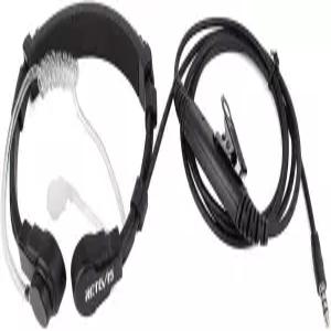 Retevis 조절식 목관 마이크 내장된 워키토키 이어피스 1핀 3.5mm Covert Acoustic 튜브 PTT 백 클립 포함