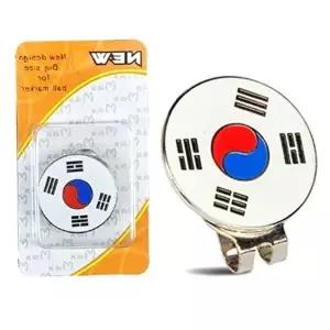 골프볼마커 태극기 골마커 자석형 골프악세사리 세트-WFQS67D