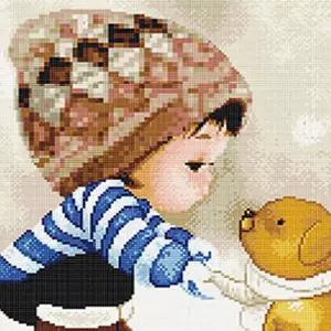 보이 캔버스 보석십자수 40x40 케이엠엘리 비즈십자수 보석비즈 페인팅 키트 EC6AE
