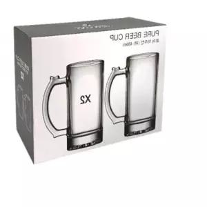 맥주 아이스커피 글라스 컵 대 480ml 2p 유리컵 물컵 가정용컵 D5853